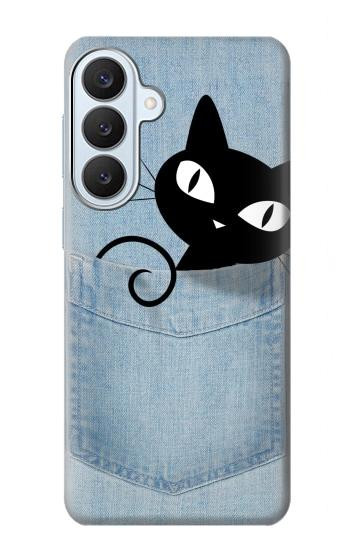 S2641 ポケット黒猫 Pocket Black Cat Samsung Galaxy S26 Plus バックケース、フリップケース・カバー