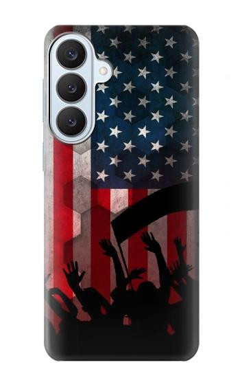 S2989 アメリカサッカー USA American Football Soccer Flag Samsung Galaxy S26 Plus バックケース、フリップケース・カバー