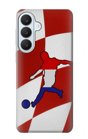 S2993 クロアチアサッカー Croatia Football Soccer Flag Samsung Galaxy S26 Plus バックケース、フリップケース・カバー