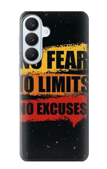 S3492 恐れのない言い訳のない No Fear Limits Excuses Samsung Galaxy S26 Plus バックケース、フリップケース・カバー