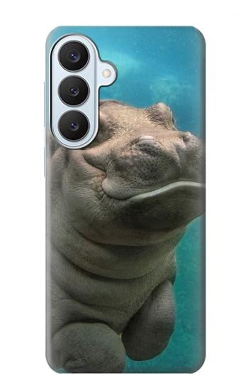 S3871 かわいい赤ちゃんカバ カバ Cute Baby Hippo Hippopotamus Samsung Galaxy S26 Plus バックケース、フリップケース・カバー