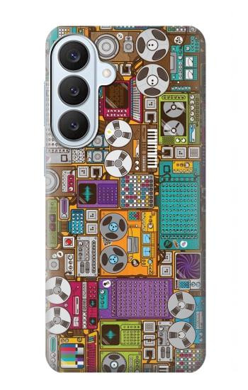 S3879 レトロな音楽の落書き Retro Music Doodle Samsung Galaxy S26 Plus バックケース、フリップケース・カバー