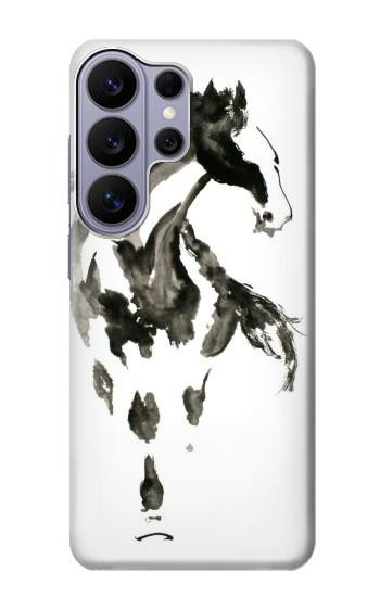 S1031 馬の絵筆 Horse Paintbrush Samsung Galaxy S26 Ultra バックケース、フリップケース・カバー