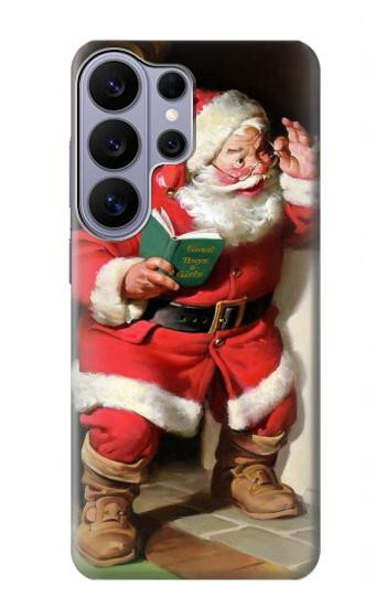 S1417 サンタクロースメリークリスマス Santa Claus Merry Xmas Samsung Galaxy S26 Ultra バックケース、フリップケース・カバー