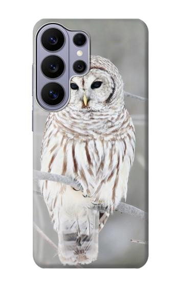 S1566 白フクロウ シロフクロウ Snowy Owl White Owl Samsung Galaxy S26 Ultra バックケース、フリップケース・カバー