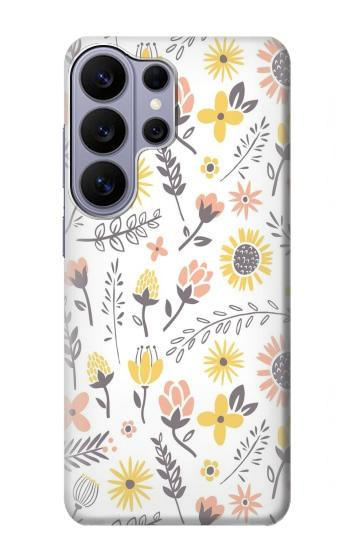 S2354 パステルの花のパターン Pastel Flowers Pattern Samsung Galaxy S26 Ultra バックケース、フリップケース・カバー