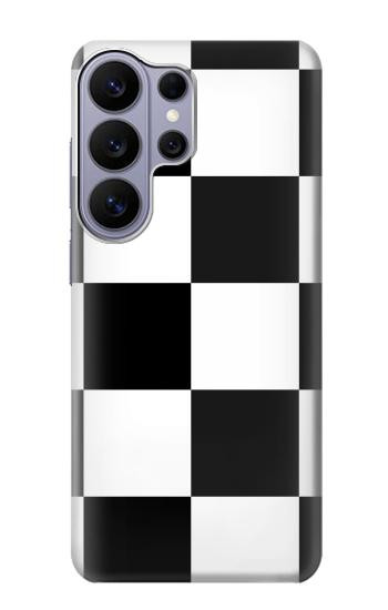 S2492 黒と白のチェッカーボード Black and White Check Samsung Galaxy S26 Ultra バックケース、フリップケース・カバー