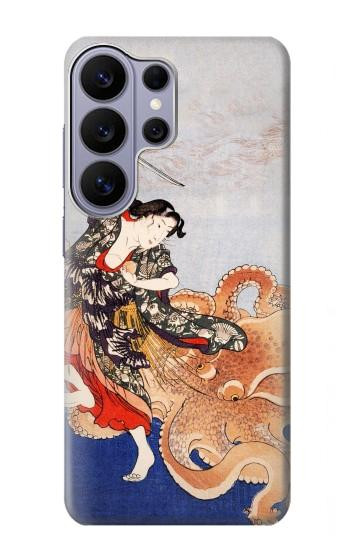 S2496 日本美術歌 歌川国芳 玉取り Japan Art Utagawa Kuniyoshi Tamatori Samsung Galaxy S26 Ultra バックケース、フリップケース・カバー