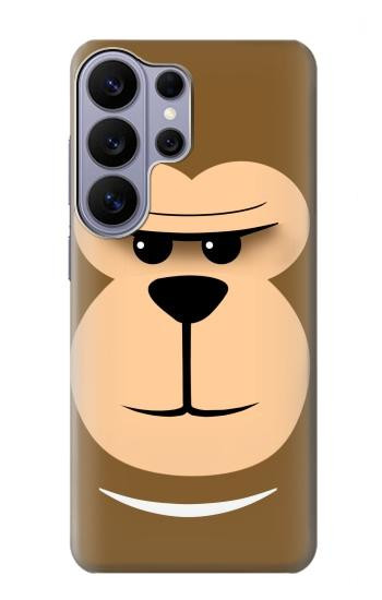 S2721 可愛い気難しい猿の漫画 Cute Grumpy Monkey Cartoon Samsung Galaxy S26 Ultra バックケース、フリップケース・カバー