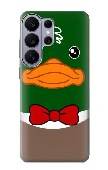 S2762 マガモ タキシード 漫画 Green Head Mallard Duck Tuxedo Cartoon Samsung Galaxy S26 Ultra バックケース、フリップケース・カバー