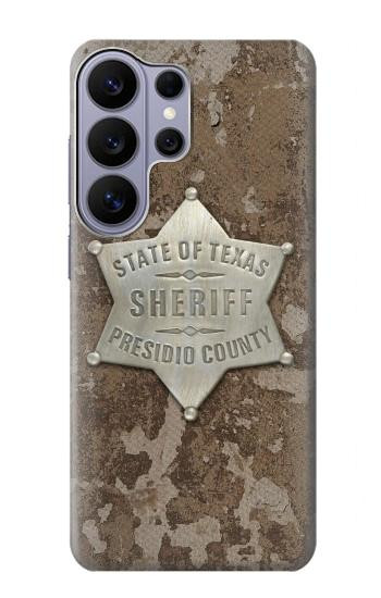 S2868 テキサス保安官バッジ Texas Presidio County Sheriff Badge Samsung Galaxy S26 Ultra バックケース、フリップケース・カバー