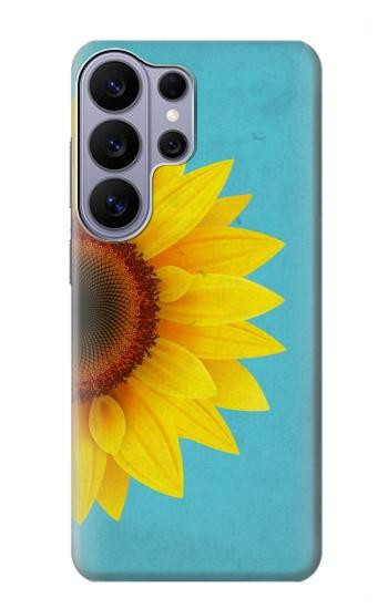 S3039 ひまわり Vintage Sunflower Blue Samsung Galaxy S26 Ultra バックケース、フリップケース・カバー