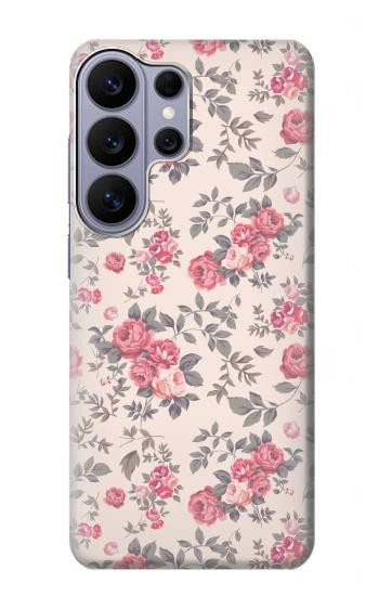 S3095 ヴィンテージ・バラ Vintage Rose Pattern Samsung Galaxy S26 Ultra バックケース、フリップケース・カバー