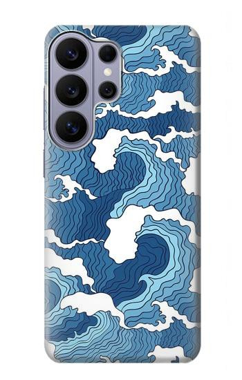 S3751 波のパターン Wave Pattern Samsung Galaxy S26 Ultra バックケース、フリップケース・カバー