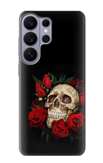 S3753 ダークゴシックゴススカルローズ Dark Gothic Goth Skull Roses Samsung Galaxy S26 Ultra バックケース、フリップケース・カバー