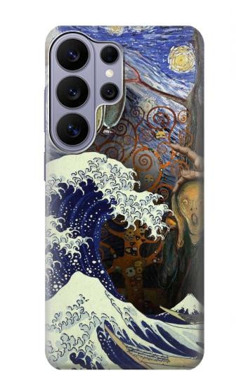 S3851 アートの世界 ヴァンゴッホ 北斎 ダヴィンチ World of Art Van Gogh Hokusai Da Vinci Samsung Galaxy S26 Ultra バックケース、フリップケース・カバー