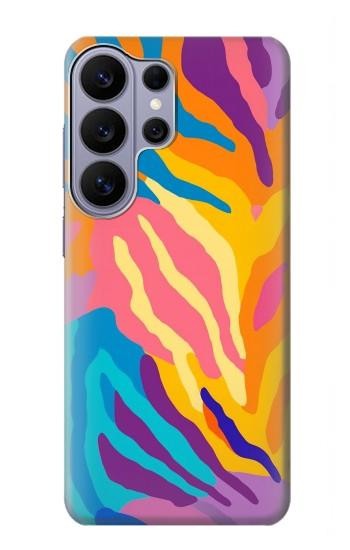 S4037 カラフルなシマウマ柄 Colorful Zebra Pattern Samsung Galaxy S26 Ultra バックケース、フリップケース・カバー