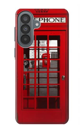 S0058 ロンドン〔イギリス〕の赤い電話ボックス Classic British Red Telephone Box Samsung Galaxy A37 バックケース、フリップケース・カバー