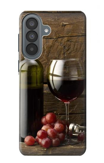 S1316 ブドウのボトルと赤ワインのグラス Grapes Bottle and Glass of Red Wine Samsung Galaxy A37 バックケース、フリップケース・カバー