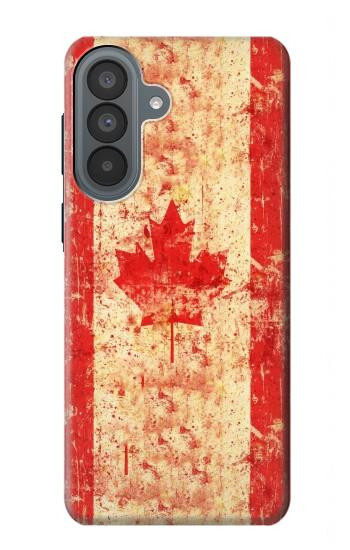 S1603 カナダの国旗ヴィンテージ Canada Flag Old Vintage Samsung Galaxy A37 バックケース、フリップケース・カバー
