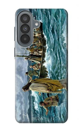 S1722 海の上を歩くイエス Jesus Walk on The Sea Samsung Galaxy A37 バックケース、フリップケース・カバー