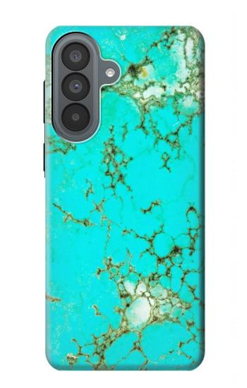 S2377 ターコイズの宝石用原石のグラフィックプリント Turquoise Gemstone Texture Graphic Printed Samsung Galaxy A37 バックケース、フリップケース・カバー