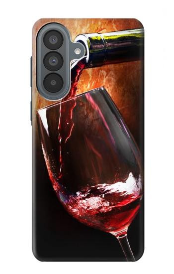 S2396 赤ワインボトルやガラス Red Wine Bottle And Glass Samsung Galaxy A37 バックケース、フリップケース・カバー