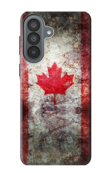 S2490 カナダメープルリーフ旗 Canada Maple Leaf Flag Texture Samsung Galaxy A37 バックケース、フリップケース・カバー