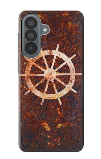 S2766 船 ホイール 錆 Ship Wheel Rusty Texture Samsung Galaxy A37 バックケース、フリップケース・カバー
