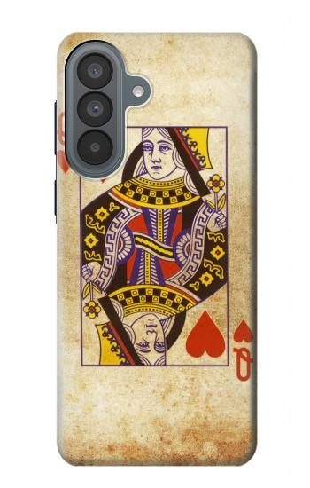 S2833 ポーカーカード ハートの女王 Poker Card Queen Hearts Samsung Galaxy A37 バックケース、フリップケース・カバー