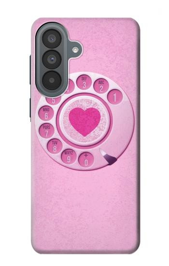 S2847 ピンクロータリー電話 Pink Retro Rotary Phone Samsung Galaxy A37 バックケース、フリップケース・カバー