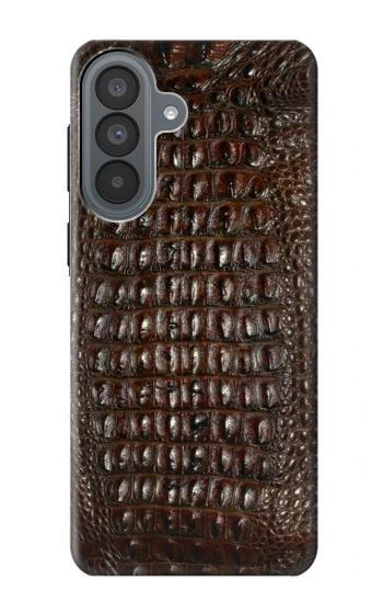 S2850 アリゲータースキングラフィック Brown Skin Alligator Graphic Printed Samsung Galaxy A37 バックケース、フリップケース・カバー