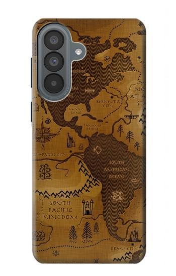 S2861 アンティークの世界地図 Antique World Map Samsung Galaxy A37 バックケース、フリップケース・カバー