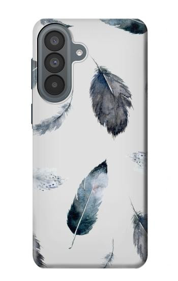 S3085 羽 Feather Paint Pattern Samsung Galaxy A37 バックケース、フリップケース・カバー