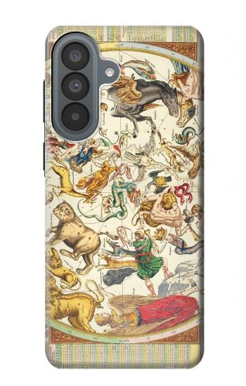 S3145 コンステレーションスタースカイマップ Antique Constellation Star Sky Map Samsung Galaxy A37 バックケース、フリップケース・カバー