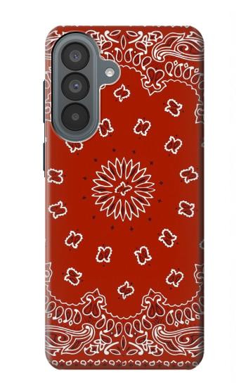 S3355 赤バンダナパターン Bandana Red Pattern Samsung Galaxy A37 バックケース、フリップケース・カバー