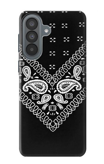 S3363 黒バンダナ Bandana Black Pattern Samsung Galaxy A37 バックケース、フリップケース・カバー
