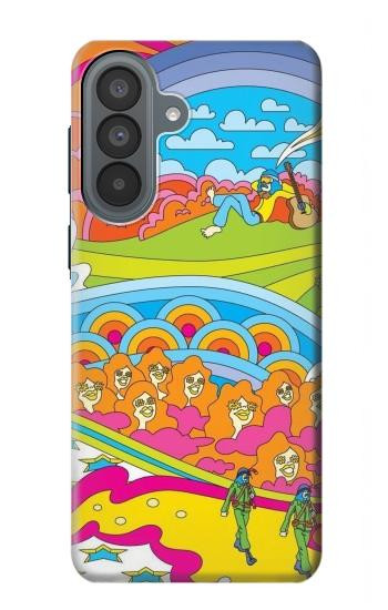 S3407 ヒッピーアート Hippie Art Samsung Galaxy A37 バックケース、フリップケース・カバー