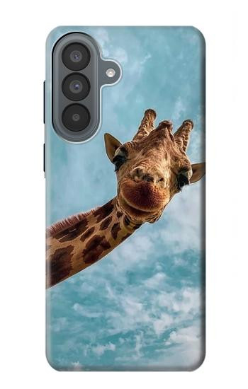 S3680 かわいいスマイルキリン Cute Smile Giraffe Samsung Galaxy A37 バックケース、フリップケース・カバー