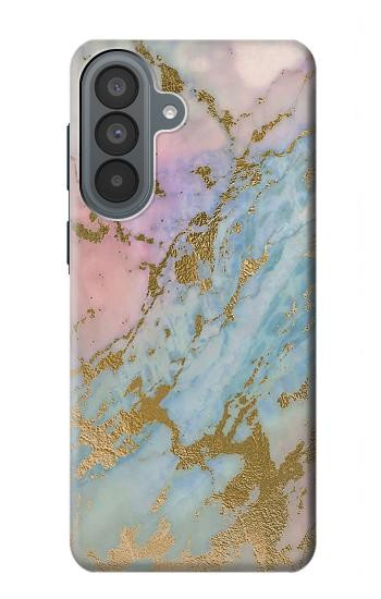 S3717 ローズゴールドブルーパステル大理石グラフィックプリント Rose Gold Blue Pastel Marble Graphic Printed Samsung Galaxy A37 バックケース、フリップケース・カバー