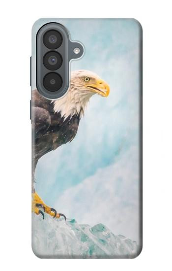 S3843 白頭ワシと氷 Bald Eagle On Ice Samsung Galaxy A37 バックケース、フリップケース・カバー