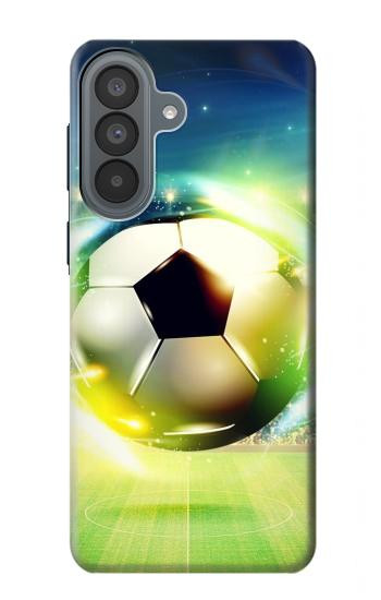 S3844 輝くサッカー サッカーボール Glowing Football Soccer Ball Samsung Galaxy A37 バックケース、フリップケース・カバー