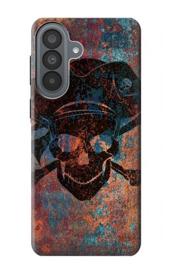 S3895 海賊スカルメタル Pirate Skull Metal Samsung Galaxy A37 バックケース、フリップケース・カバー