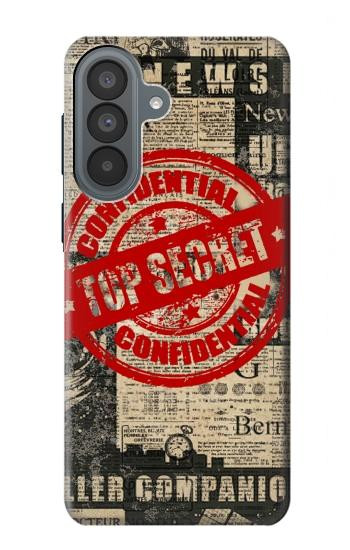 S3937 テキスト トップ シークレット アート ヴィンテージ Text Top Secret Art Vintage Samsung Galaxy A37 バックケース、フリップケース・カバー