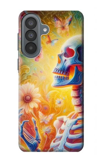 S3976 カラフルな骸骨 Colorful Skeleton Samsung Galaxy A37 バックケース、フリップケース・カバー