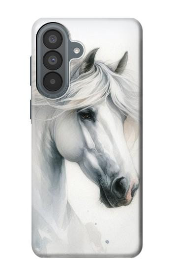 S4025 白馬の絵 White Horse Painting Samsung Galaxy A37 バックケース、フリップケース・カバー