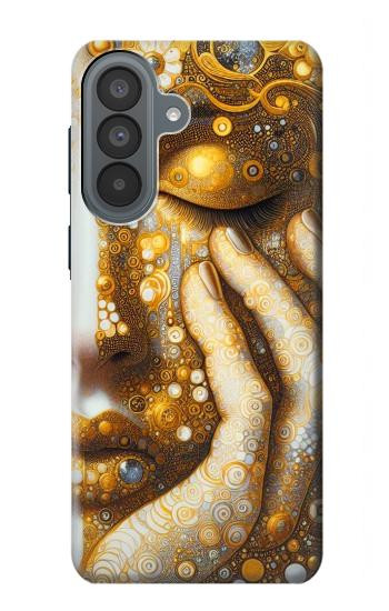 S4026 黄金の涙を流す女性 Women Crying Golden Tear Samsung Galaxy A37 バックケース、フリップケース・カバー