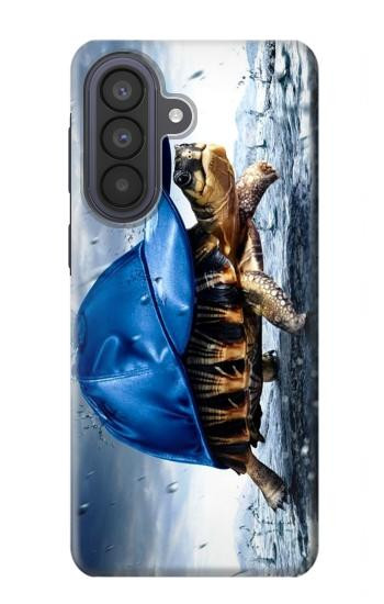 S0084 雨でかめ Turtle in the Rain Samsung Galaxy A57 バックケース、フリップケース・カバー