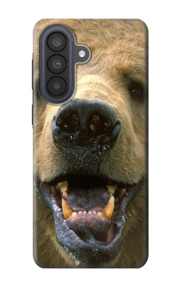 S0840 グリズリーベアの顔 Grizzly Bear Face Samsung Galaxy A57 バックケース、フリップケース・カバー