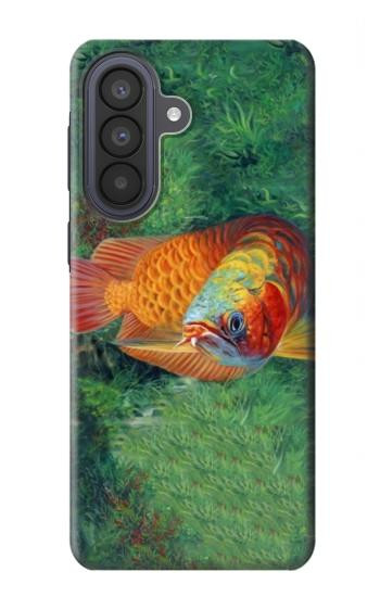 S1157 レッドアロワナ Red Arowana Fish Samsung Galaxy A57 バックケース、フリップケース・カバー